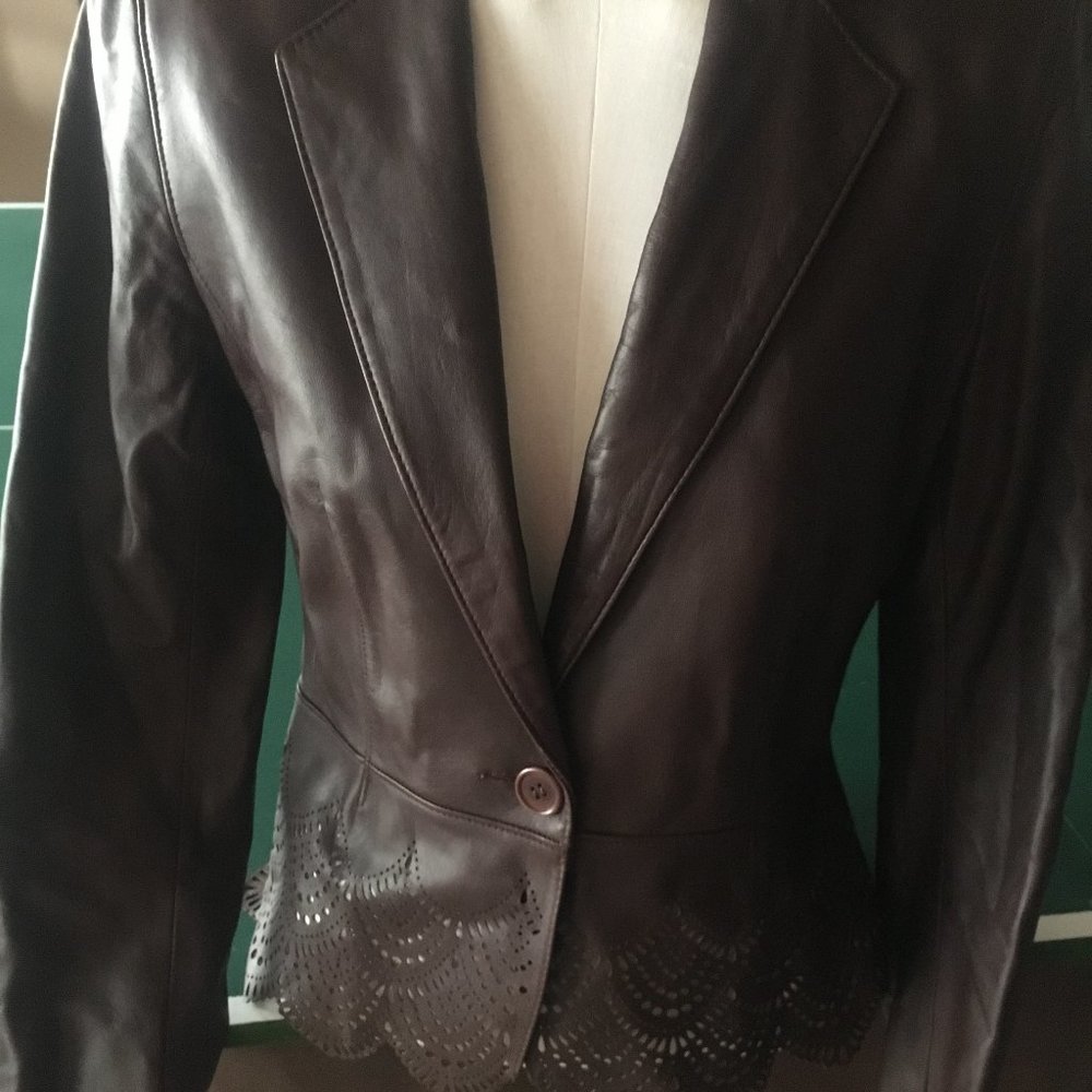 Laundry leather jacket